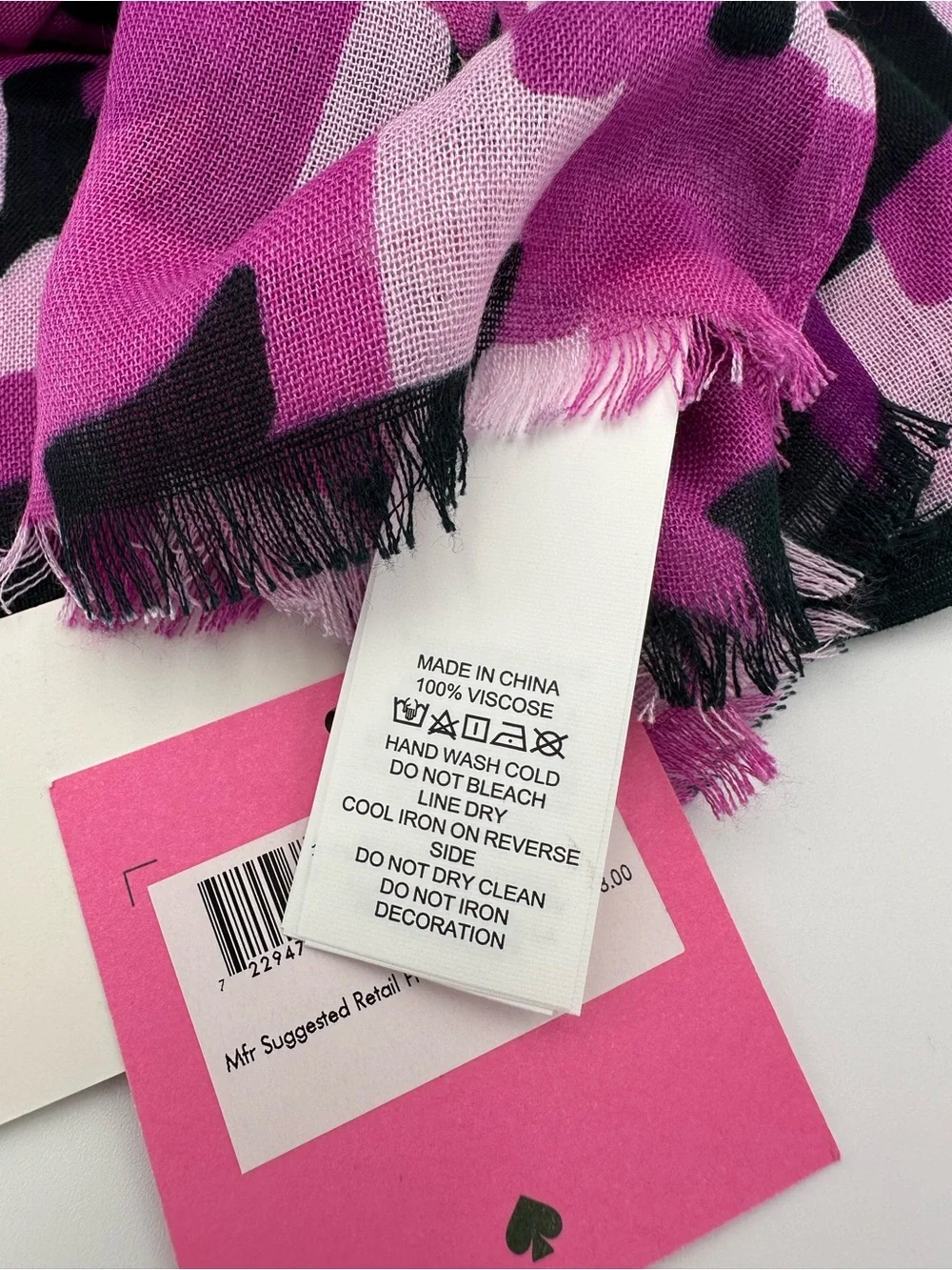 Kate Spade New York~ NWT Ruffled Pansy Scarf